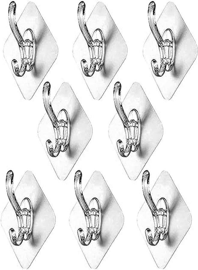MaxxIc Laboratories Maxxic Self Adhesive Sticker Hanger Plastic Wall Hanging Hook Without Drilling Hook 10 (Pack of 10) (Casual, 1) - Image 1